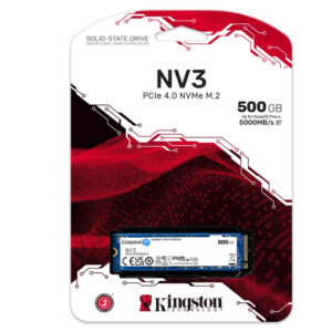 SSD Kingston NV3 500GB M.2 2280 PCIe NVMe - SNV3S/500GB